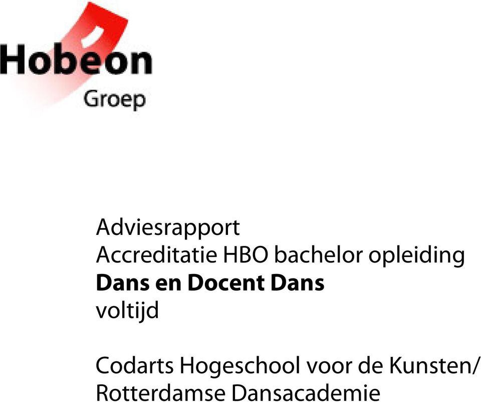 Dans voltijd Codarts Hogeschool