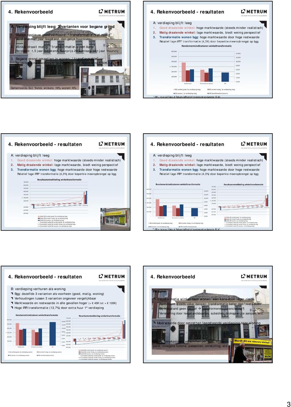 Goed draaiende winkel: hoge marktwaarde (steeds minder realistisch) 2. Matig draaiende winkel: lage marktwaarde, biedt weinig perspectief 3.