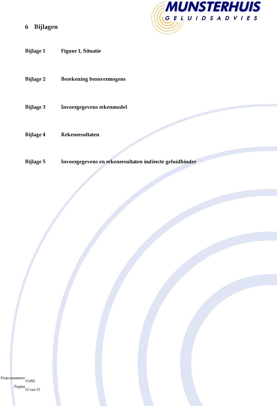 rekenmodel Bijlage 4 Rekenresultaten Bijlage 5