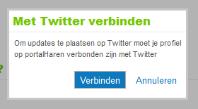 druk hiervoor op de optie delen met Twitter- resultaat: Ondanks dat uw account nog