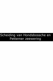 In de Hondsbossche en Pettemer Zeewering zit een gat van meer dan vijf kilometer tussen de duinen. Dat gat is ontstaan ten gevolge van de Sint Elisabethsvloed in 1421 (zie afbeelding).