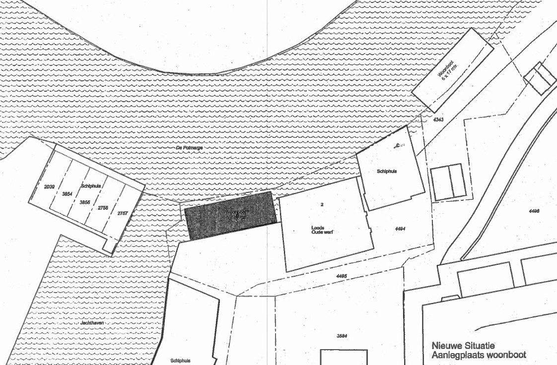 Figuur 2: de locatie van de nieuwe woonboot In deze ruimtelijke onderbouwing wordt aangetoond dat het project zoals hiervoor beschreven op deze locatie aanvaardbaar is.