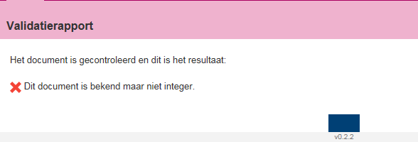 Externe validatiedienst: GAAV van JustID Een derde ontvangt een digitaal ondertekend document van de Rechtspraak met daarin een link naar de website van JustID om het document te valideren JustID