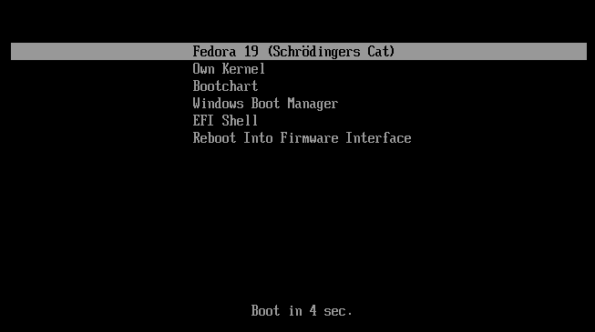 Boot Managers voor UEFI gummiboot URL: freedesktop.