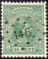 LEKKERKERK Provincie Zuid-Holland Nr. 226 PSPK 0129 1883-01-15 Op 15 januari 1883 ontving het postkantoor Lekkerkerk het nummerstempel 226. Afdrukken komen voor in blauwgroene stempelinkt.