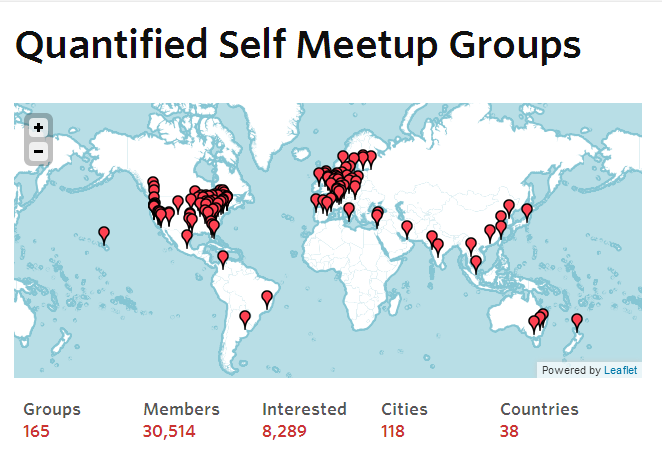 California 2014: Over a 165 groups in 38 countries More then