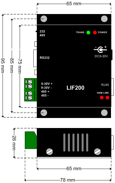 7 LIF-200 TCP/IP netwerk converter configureren Met behulp van de LIF-200 is het mogelijk om via een TCP/IP netwerk een verbinding op te bouwen met één of meerdere AxiomLite toegangscontrolepanelen.