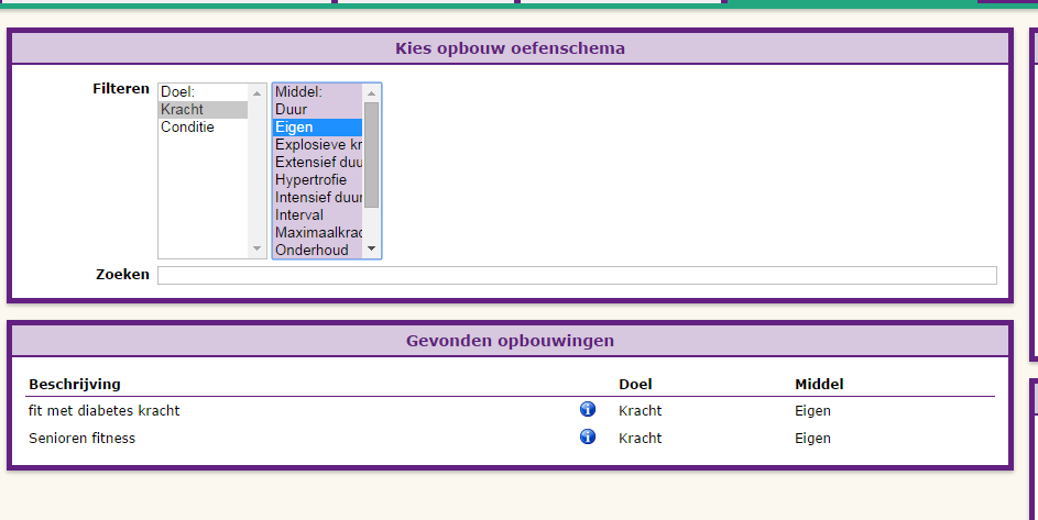 4.1 Als u verder wilt filteren kunt u het filter middel gebruiken. De opties worden dan beperkter. 4.