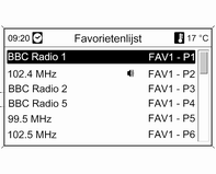 132 Infotainmentsysteem Let op De volgende specifieke FM-displays worden als voorbeeld getoond.