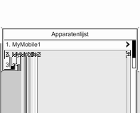 Infotainmentsysteem 207 Een mobiele telefoon aansluiten die in de apparatenlijst is opgeslagen Selecteer de gewenste mobiele telefoon en selecteer vervolgens de optie Selecteren in het weergegeven