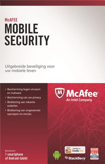 McAfee Mobile Security Uitgebreide bescherming voor Smartphones en Tablets Bescherming tegen virussen en malware Bescherming van uw privacy Vergrendelen en wissen op afstand