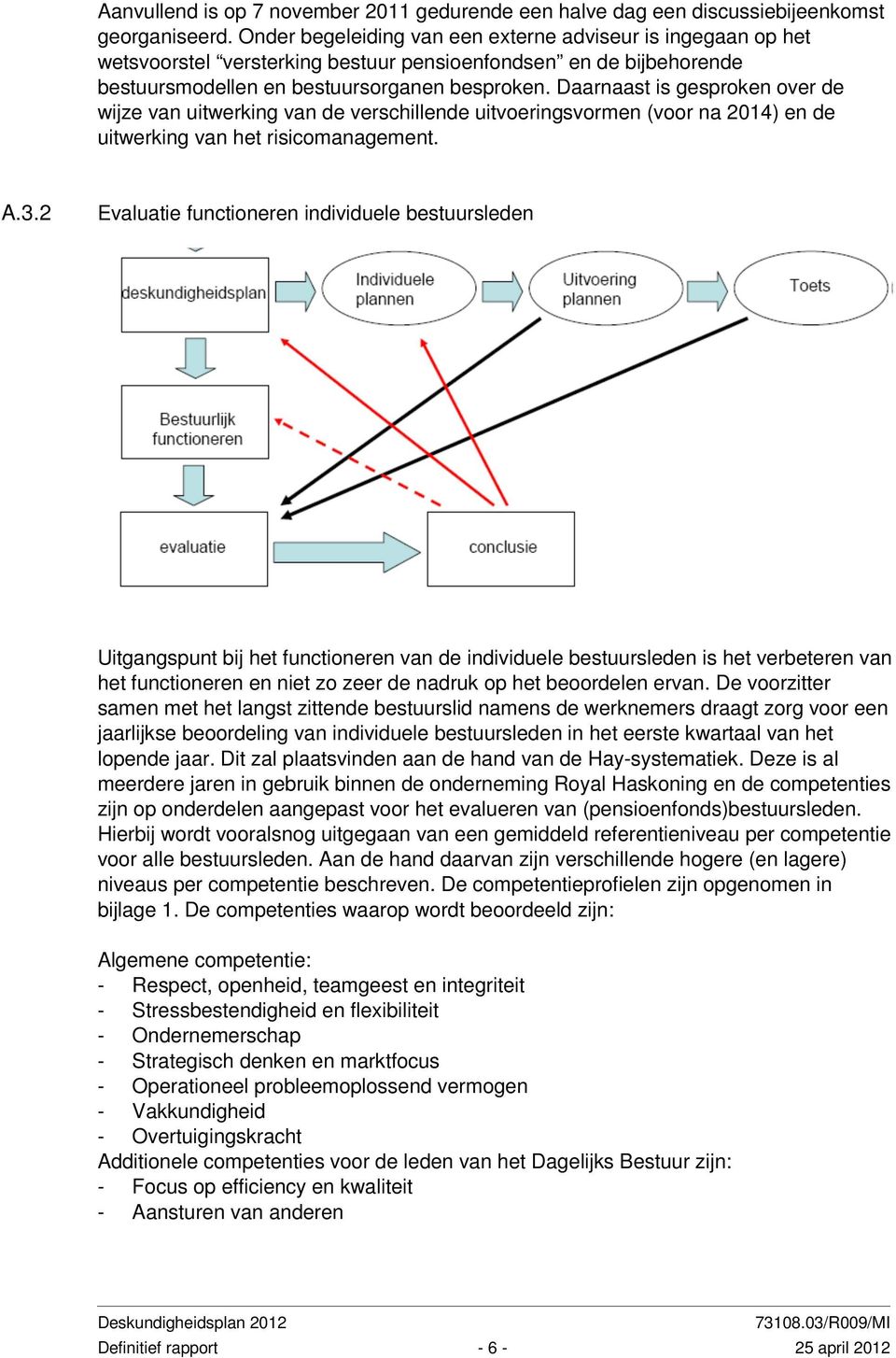 Daarnaast is gesproken over de wijze van uitwerking van de verschillende uitvoeringsvormen (voor na 2014) en de uitwerking van het risicomanagement. A.3.