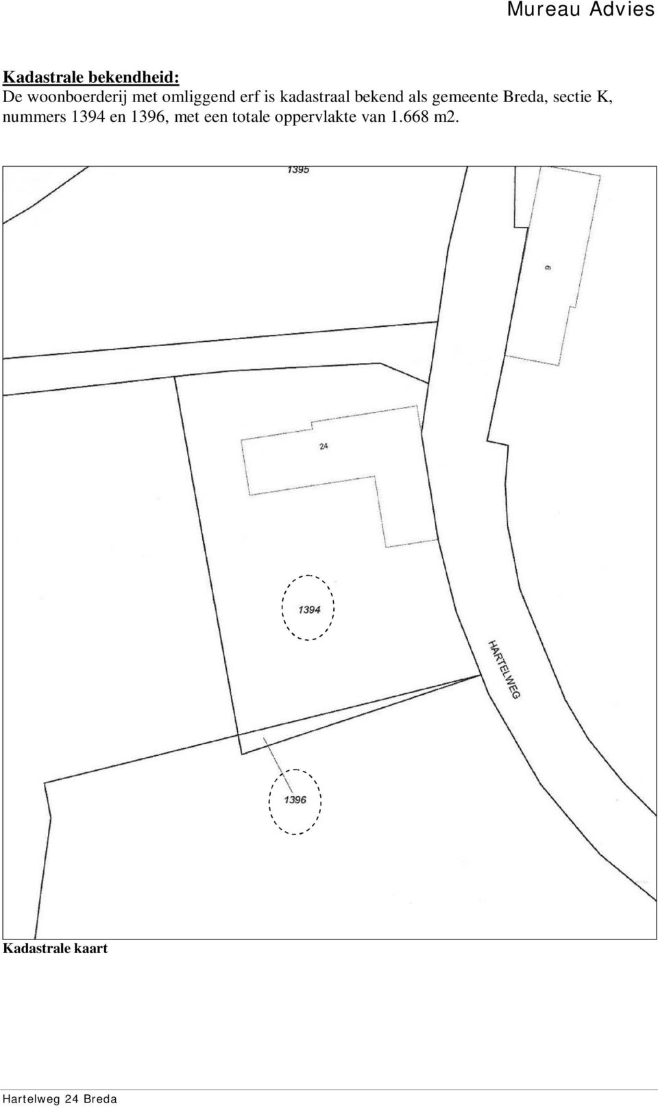 gemeente Breda, sectie K, nummers 1394 en