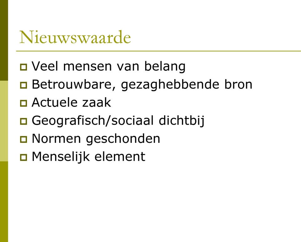 Actuele zaak Geografisch/sociaal