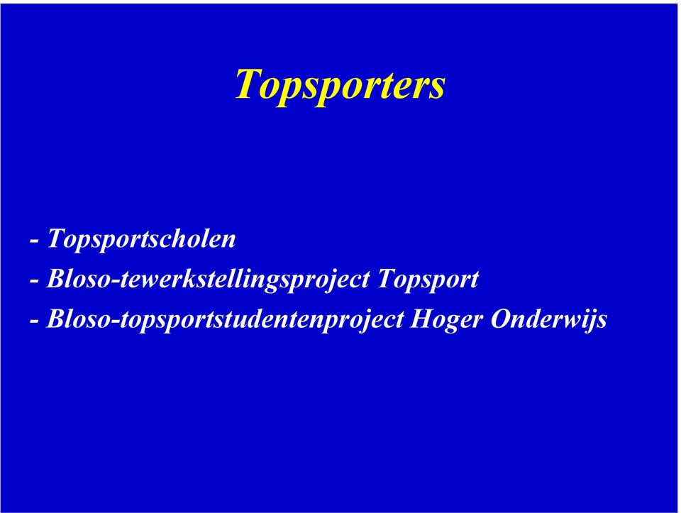 Blosotewerkstellingsproject