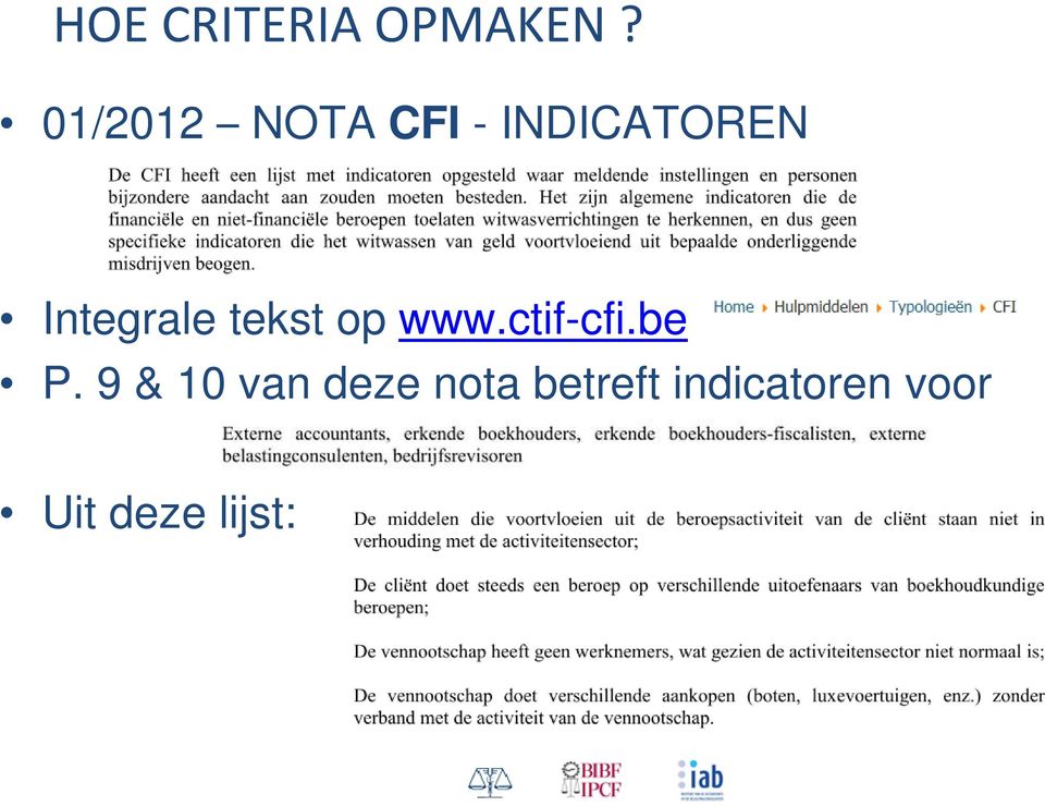 Integrale tekst op www.ctif-cfi.be P.