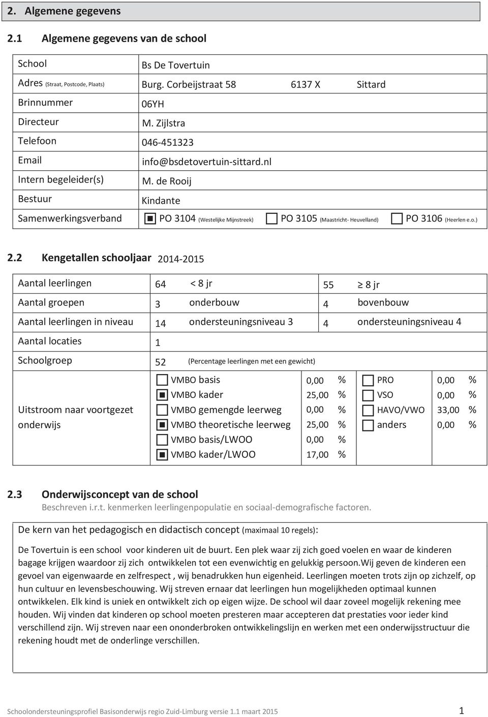 de Rooij Kindante Samenwerkingsverband PO 10 (Westelijke Mijnstreek) 