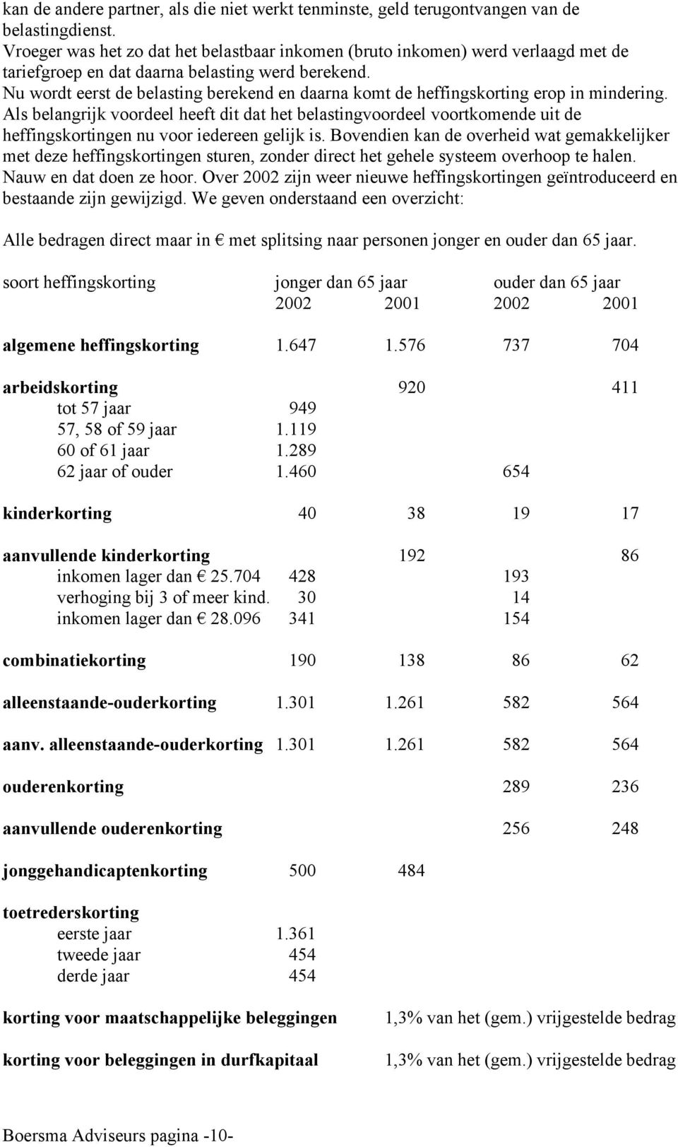 Nu wordt eerst de belasting berekend en daarna komt de heffingskorting erop in mindering.