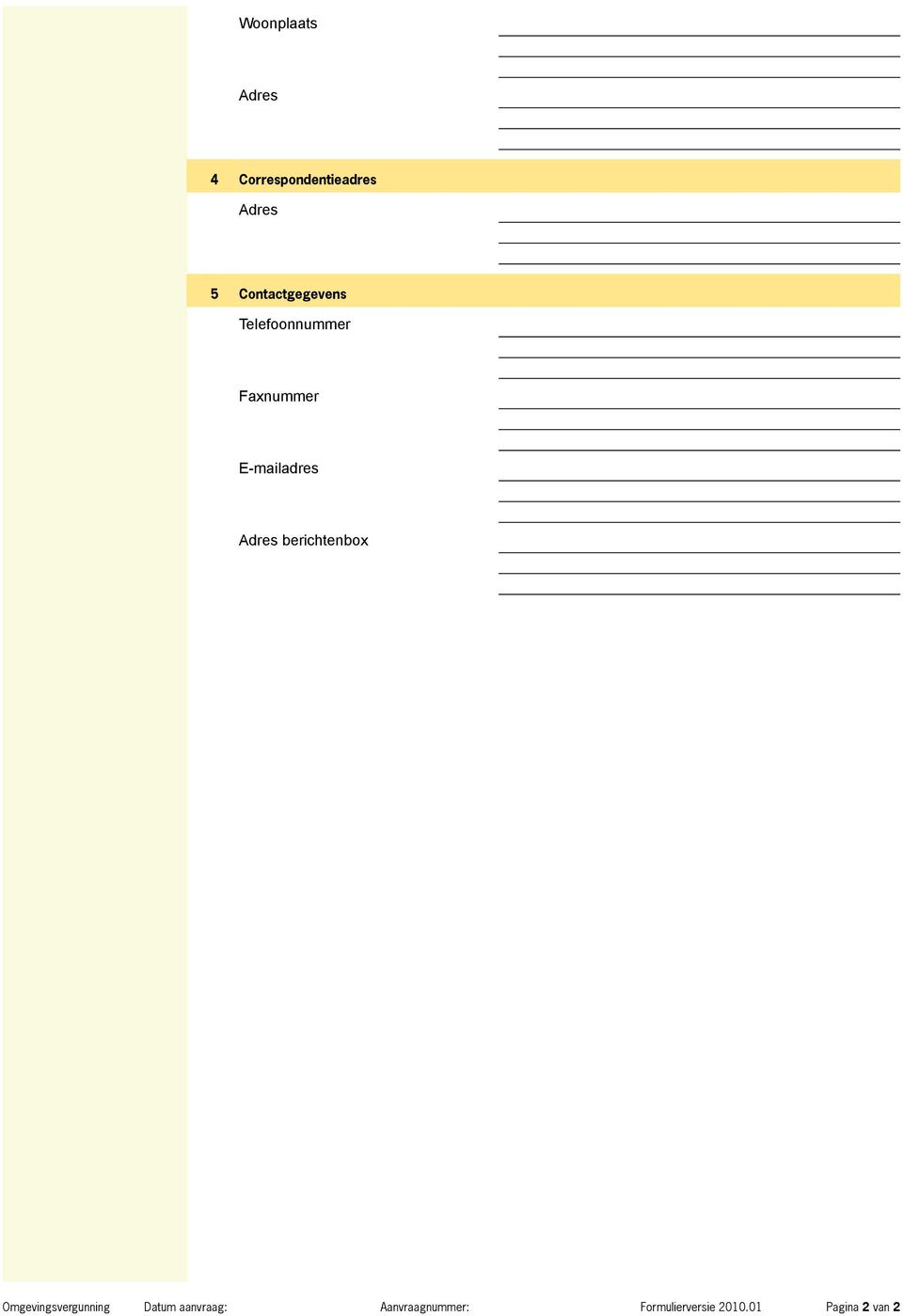 Adres berichtenbox Omgevingsvergunning Datum