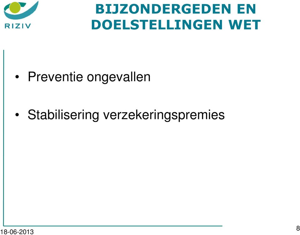 Preventie ongevallen