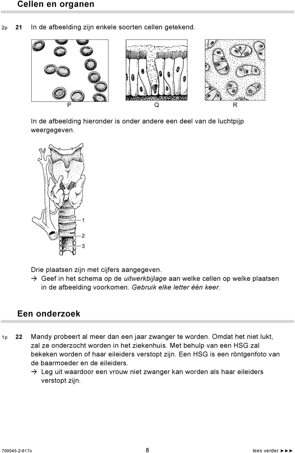 Een onderzoek 1p 22 Mandy probeert al meer dan een jaar zwanger te worden. Omdat het niet lukt, zal ze onderzocht worden in het ziekenhuis.