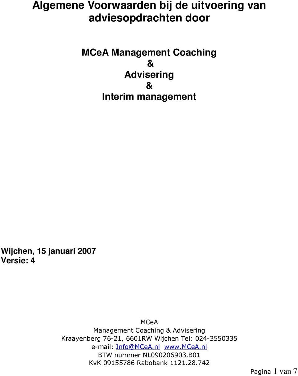 Coaching & Advisering & Interim