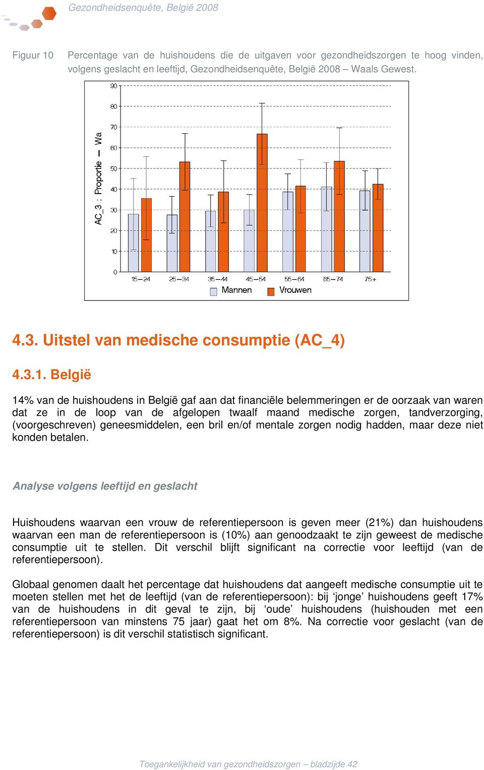 België 14% van de huishoudens in België gaf aan dat financiële belemmeringen er de oorzaak van waren dat ze in de loop van de afgelopen twaalf maand medische zorgen, tandverzorging, (voorgeschreven)