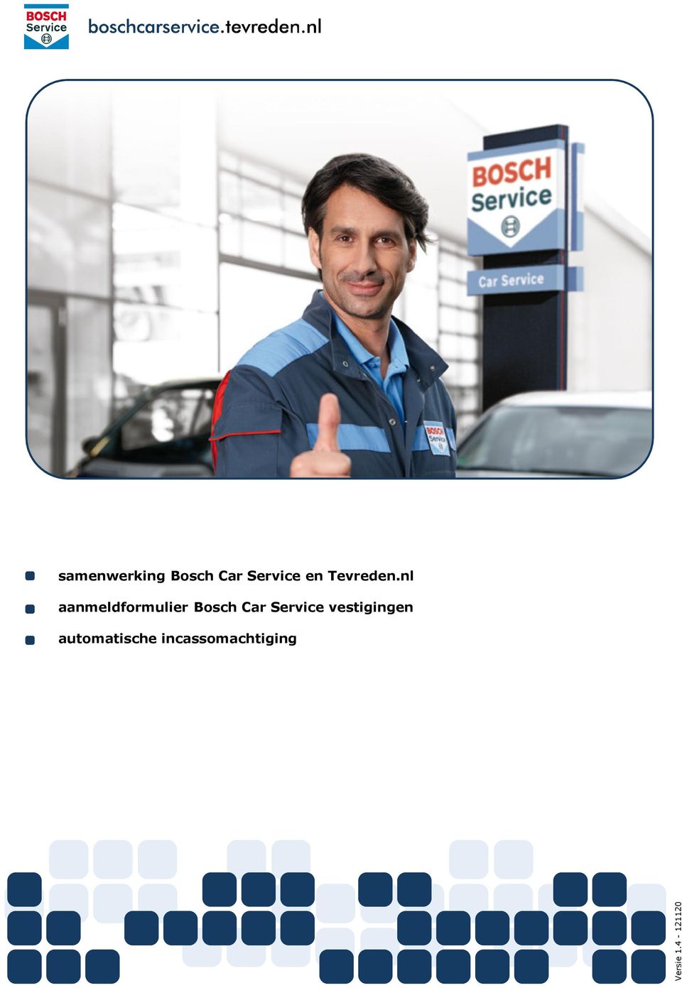 nl aanmeldformulier Bosch Car