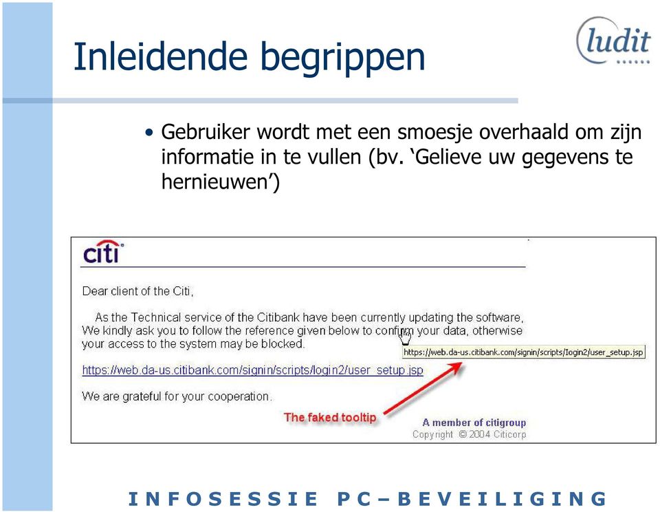 om zijn informatie in te vullen