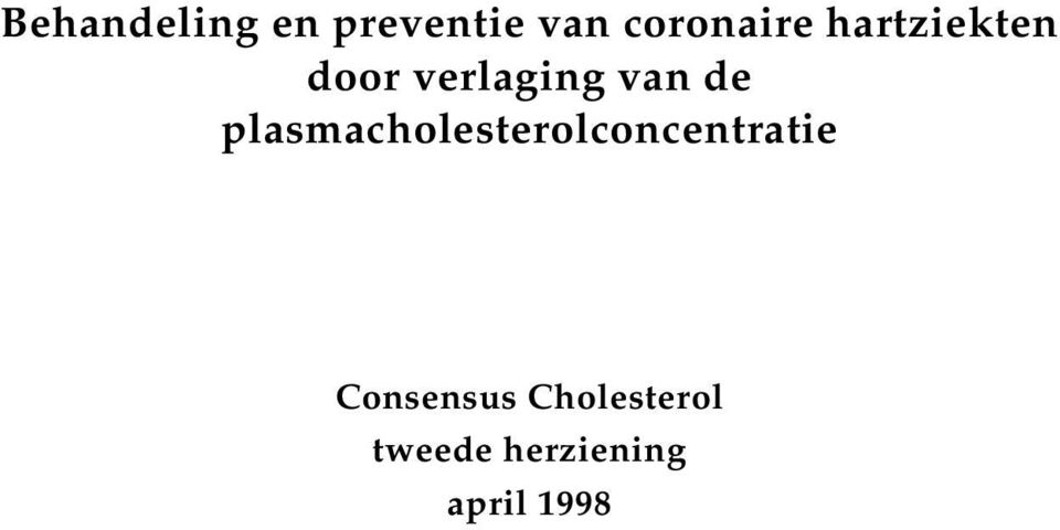 plasmacholesterolconcentratie