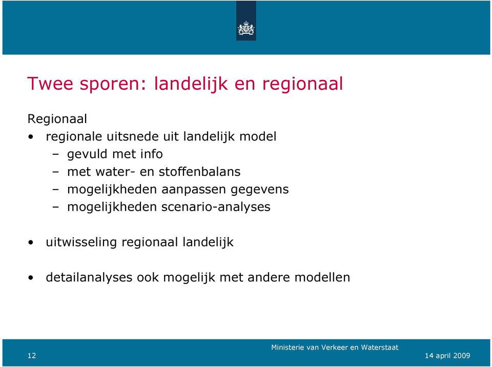 mogelijkheden aanpassen gegevens mogelijkheden scenario-analyses