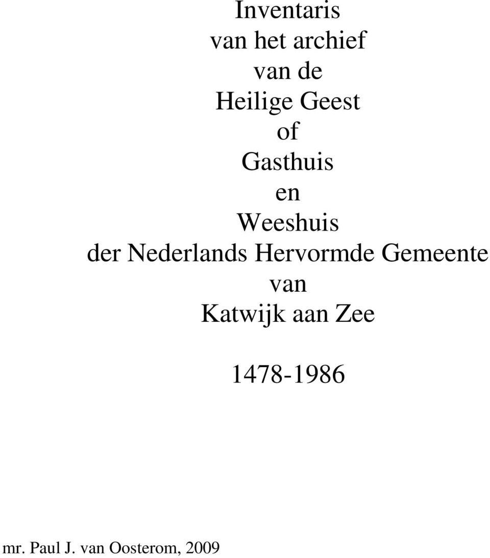 Nederlands Hervormde Gemeente van Katwijk