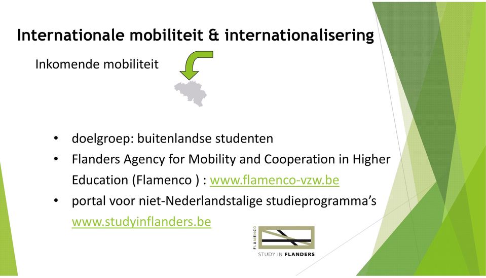 Mobility and Cooperation in Higher Education (Flamenco): www.