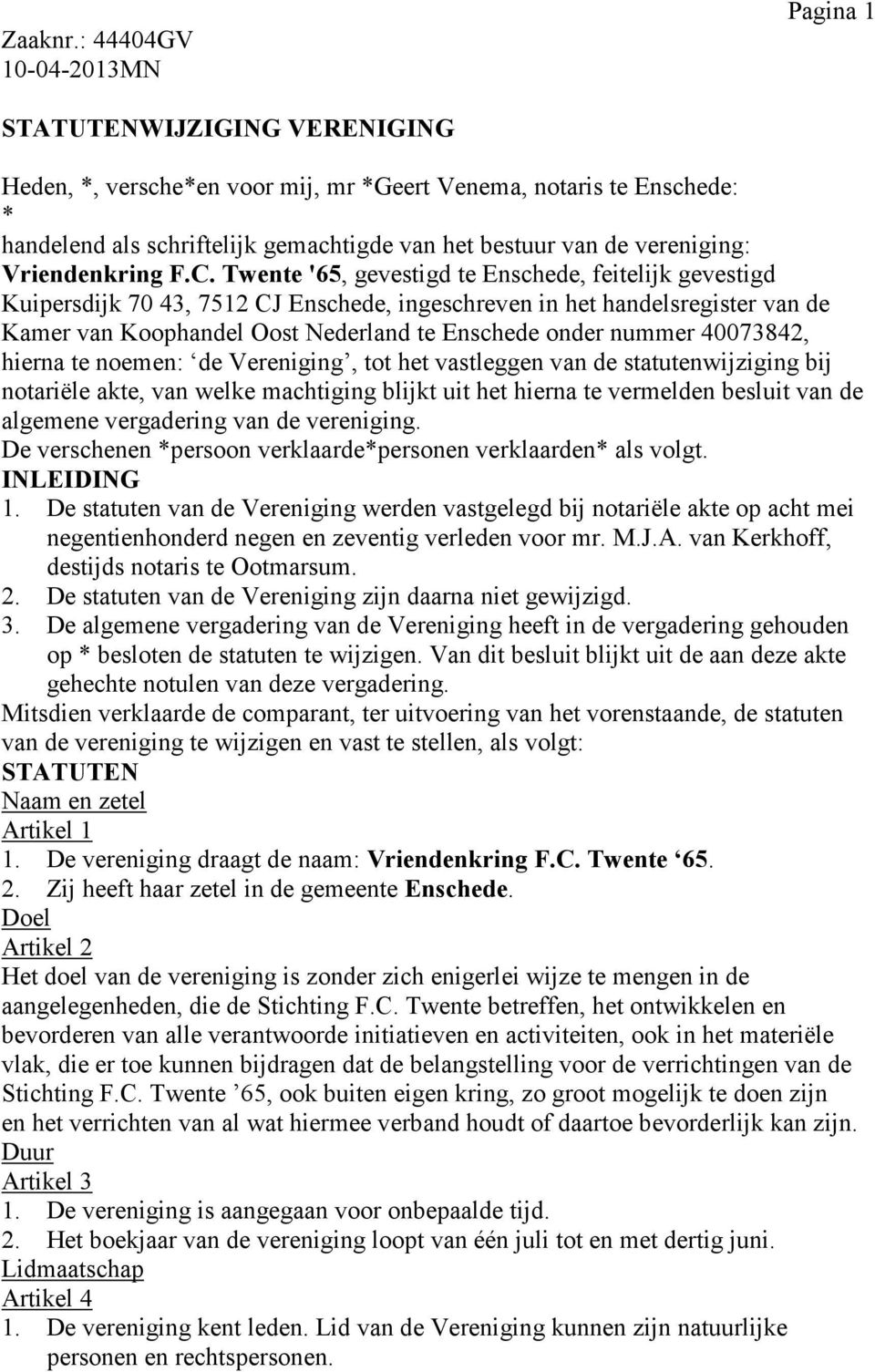 vereniging: Vriendenkring F.C.