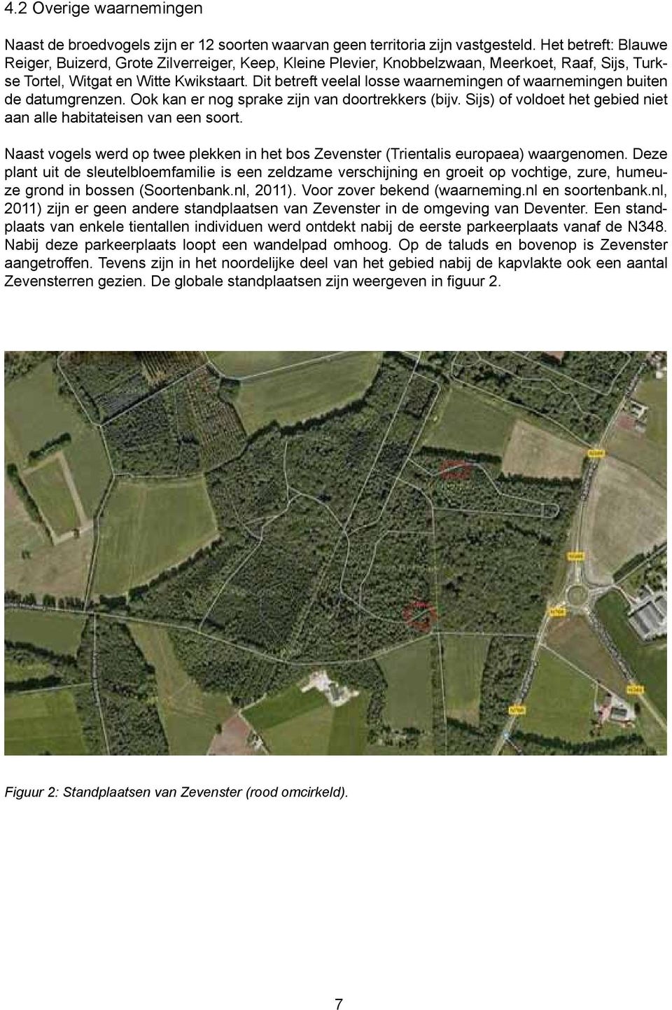 Dit betreft veelal losse waarnemingen of waarnemingen buiten de datumgrenzen. Ook kan er nog sprake zijn van doortrekkers (bijv. Sijs) of voldoet het gebied niet aan alle habitateisen van een soort.