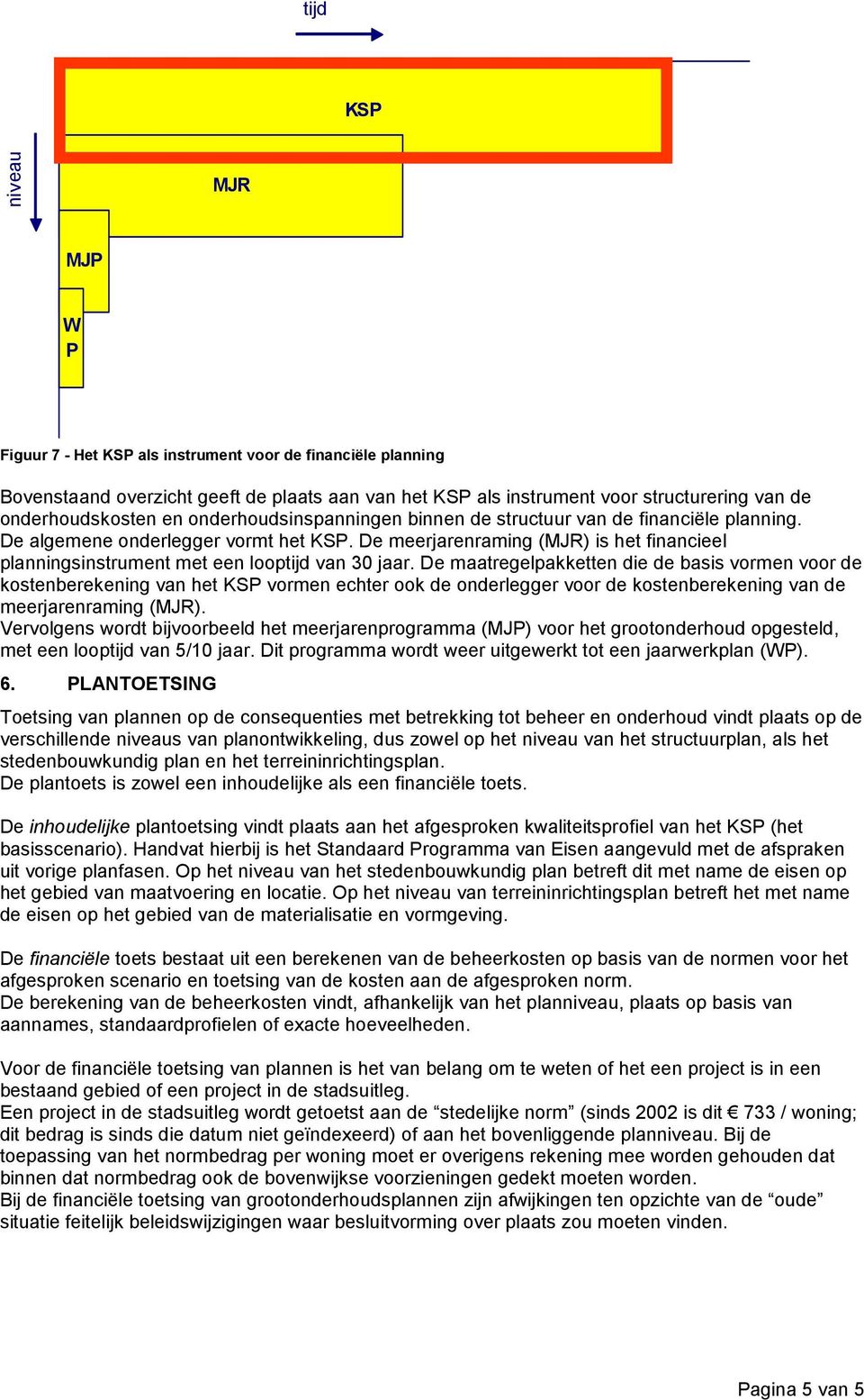 De meerjarenraming (MJR) is het financieel planningsinstrument met een looptijd van 30 jaar.