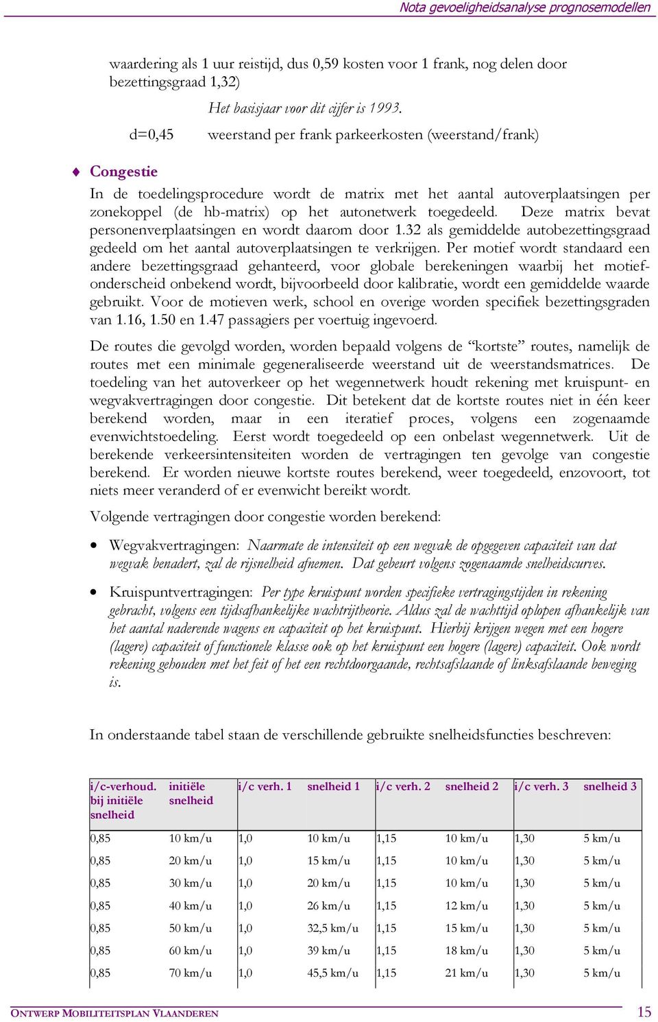 toegedeeld. Deze matrix bevat personenverplaatsingen en wordt daarom door 1.32 als gemiddelde autobezettingsgraad gedeeld om het aantal autoverplaatsingen te verkrijgen.