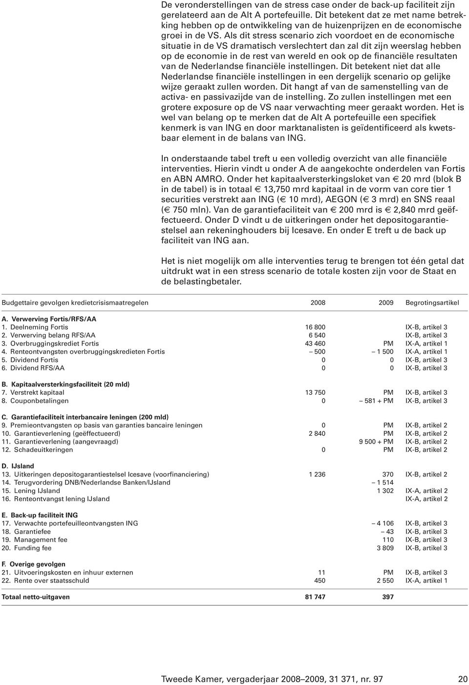 Als dit stress scenario zich voordoet en de economische situatie in de VS dramatisch verslechtert dan zal dit zijn weerslag hebben op de economie in de rest van wereld en ook op de financiële