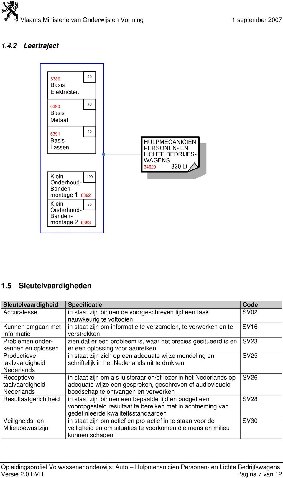 te verzamelen, te verwerken en te SV16 informatie verstrekken Problemen onderkennen zien dat er een probleem is, waar het precies gesitueerd is en SV23 en oplossen er een oplossing voor aanreiken