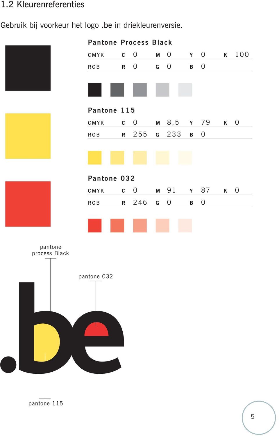 Pantone Process Black CMYK C 0 M 0 Y 0 K 100 RGB R 0 G 0 B 0 Pantone 115