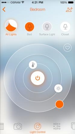 App OSRAM LIGHTIFY Home Pre-Settings en