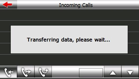 Bellen Ga naar Call History D. Instellingen Ga naar Phonebook Klik op Settings (instellingen; D) in het telefoonmenu.