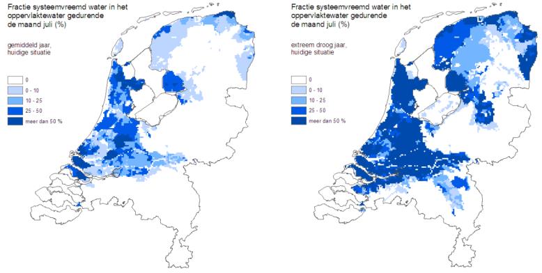 Bijvoorbeeld in de Kop van Noord Holland traden door het watertekort in 2011 verziltingsproblemen op. Dit voorbeeld geeft aan dat in droge jaren soms lastig is om aan de watervraag te voorzien.