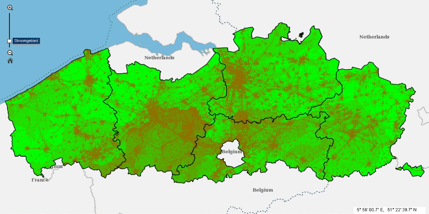 Omschrijving De kaart toont de bruto emissies van koper voor het jaar 2010 in Vlaanderen (in gram per hectare). De emissies worden getoond van alle bronnen.