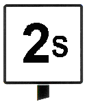 Seinen Boek Trams SBT 2 2. Borden en bakens 2 1 Borden met betrekking tot de snelheid Snelheidsverminderingsbord. Driehoekig bord (Geel met zwarte rand, met punt naar beneden).