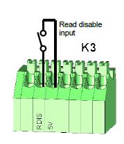 K3 RDIS K3 5V Input 5V voeding Gebruik de op K3 geleverde 5V voeding om de ingang aan te sturen.