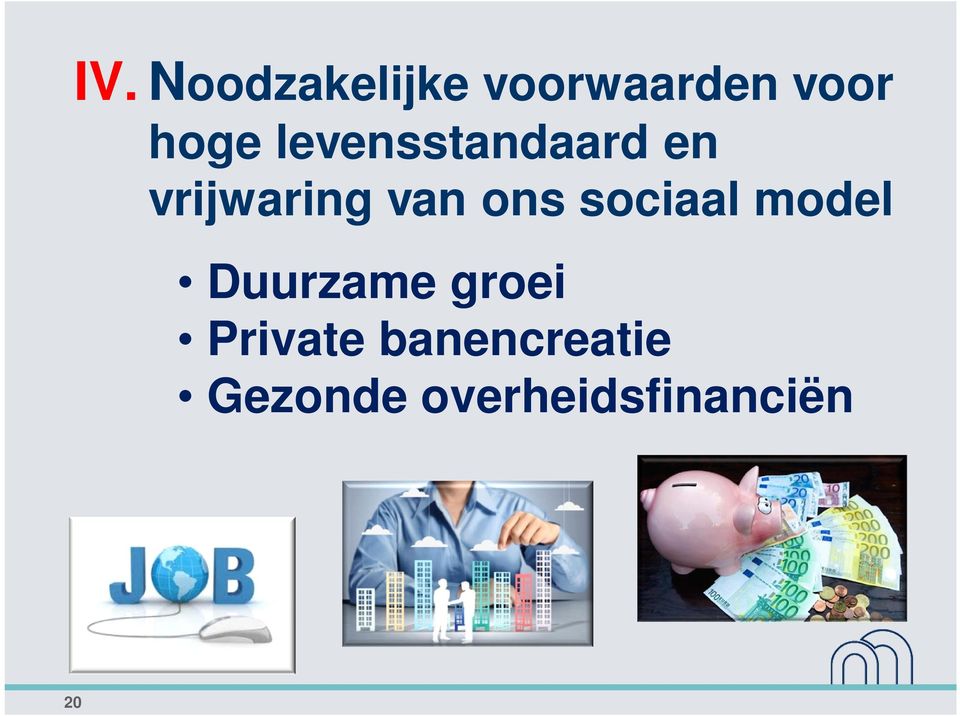 sociaal model Duurzame groei Private