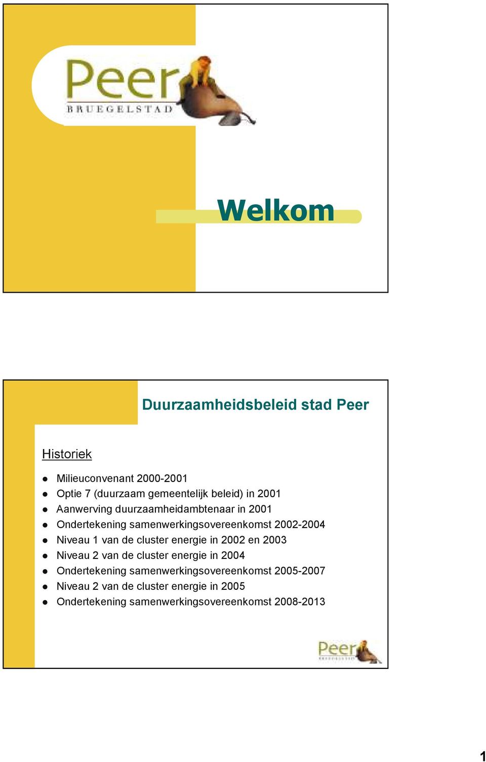 cluster energie in 2002 en 2003 Niveau 2 van de cluster energie in 2004 Ondertekening