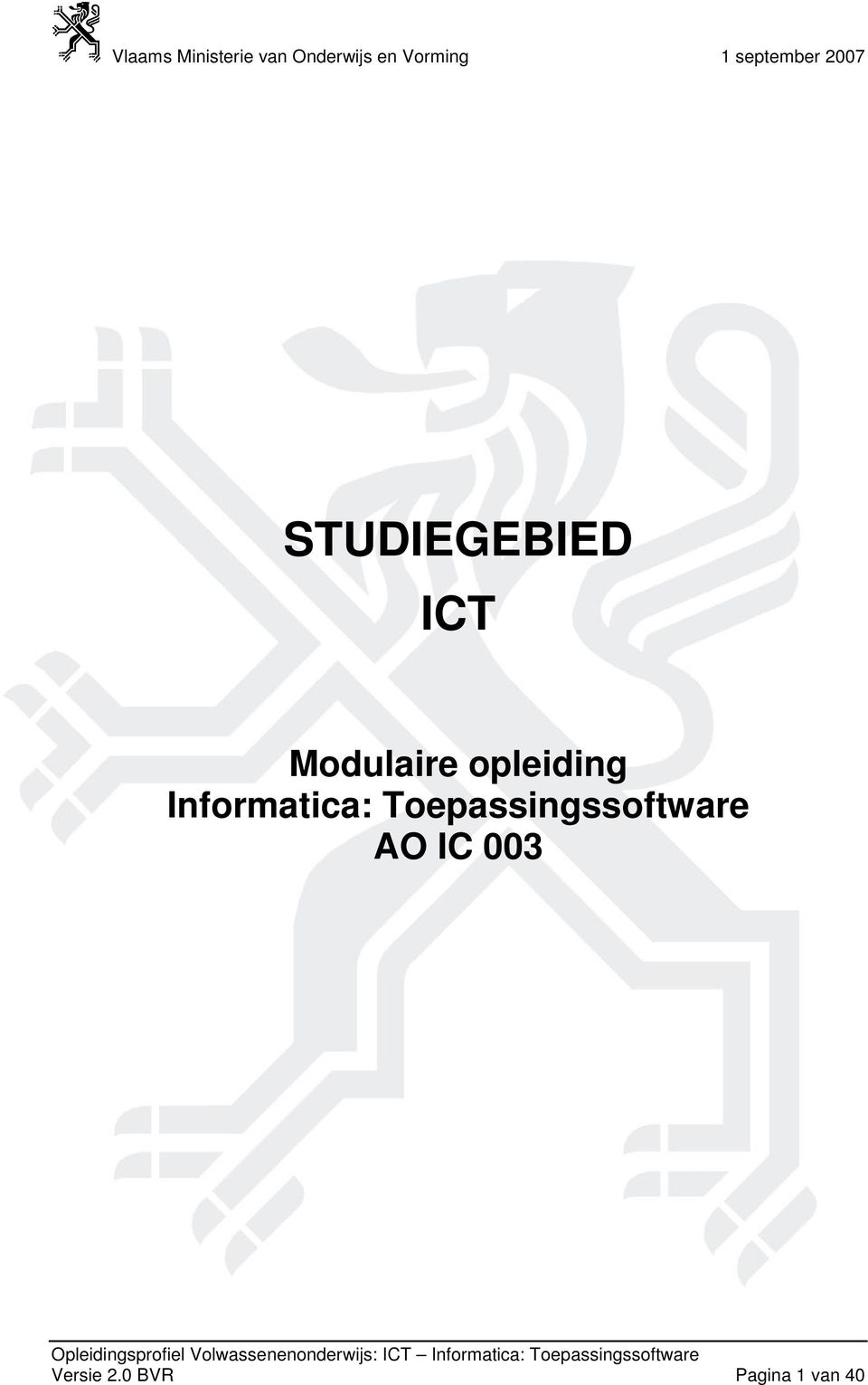 Toepassingssoftware AO IC