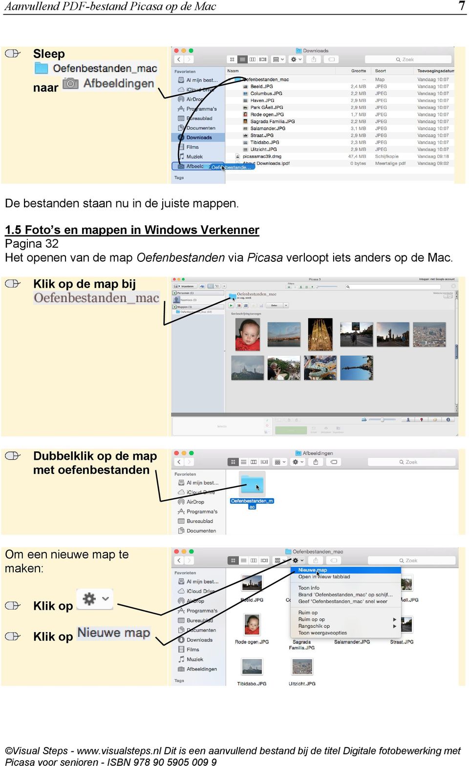 5 Foto s en mappen in Windows Verkenner Pagina 32 Het openen van de map